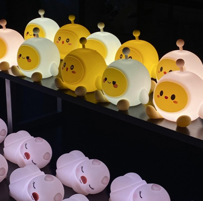 Silicone Cartoon Egg Boy Night Light