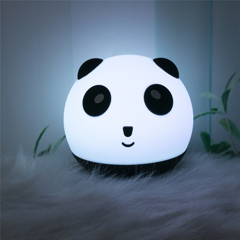App control 1200mah panda silicon night lamp