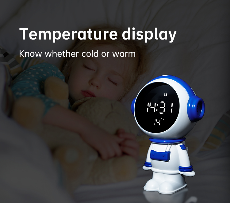 App Control PVC Night Lights Astronaut Digital Alarm Clock