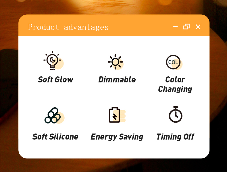 silicone night light