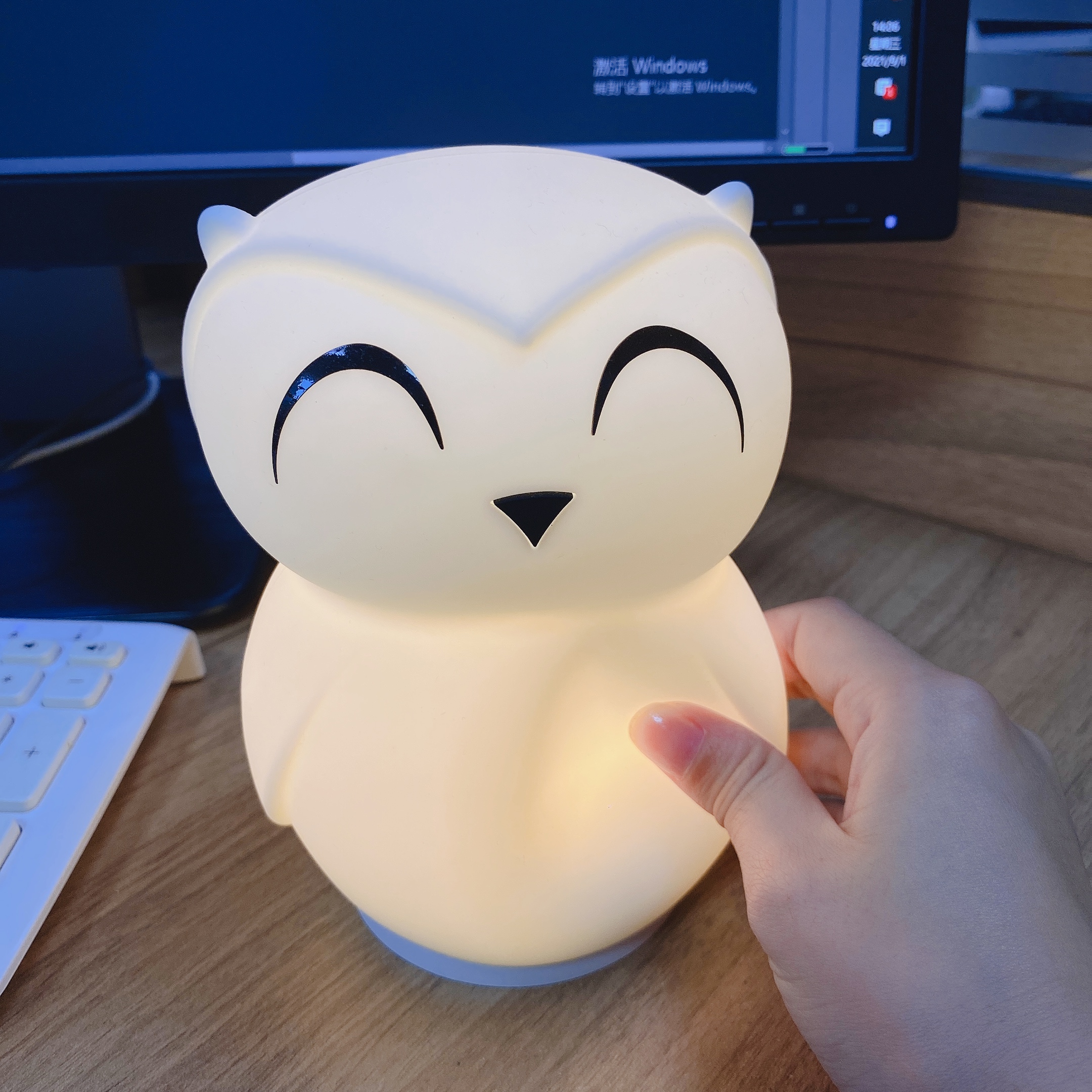 Fashion Design Silicone Owl Night Light