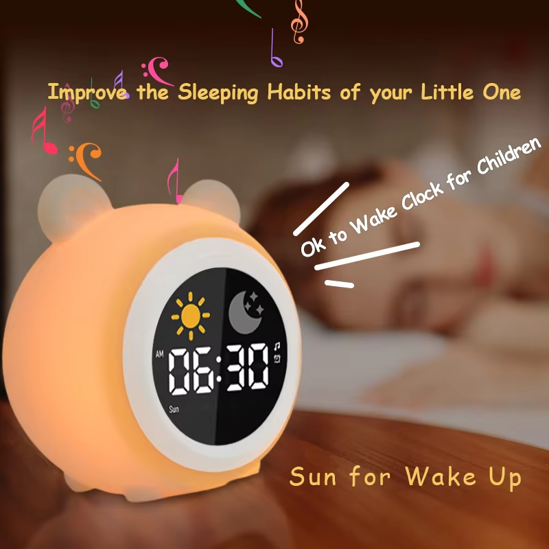 Réveil lumineux avec lever de soleil pour enfants