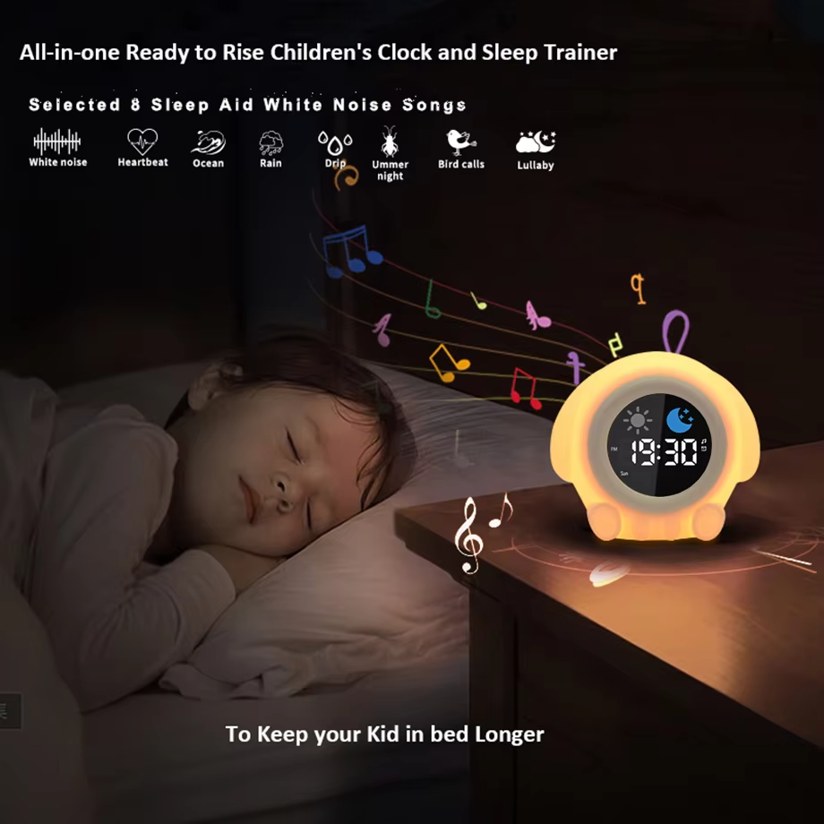 Réveil lumineux avec lever de soleil pour enfants