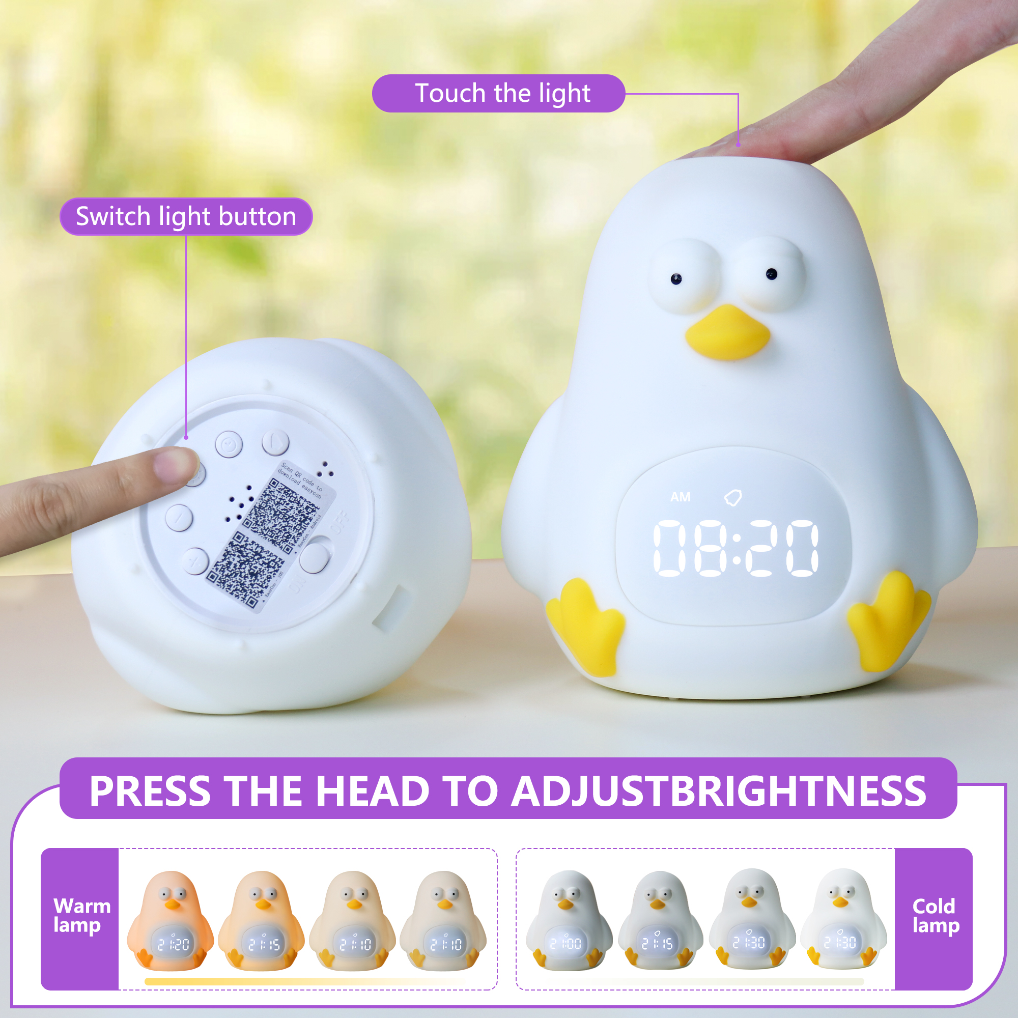 Big Fat Chicken Smart Alarm Clock Night Light