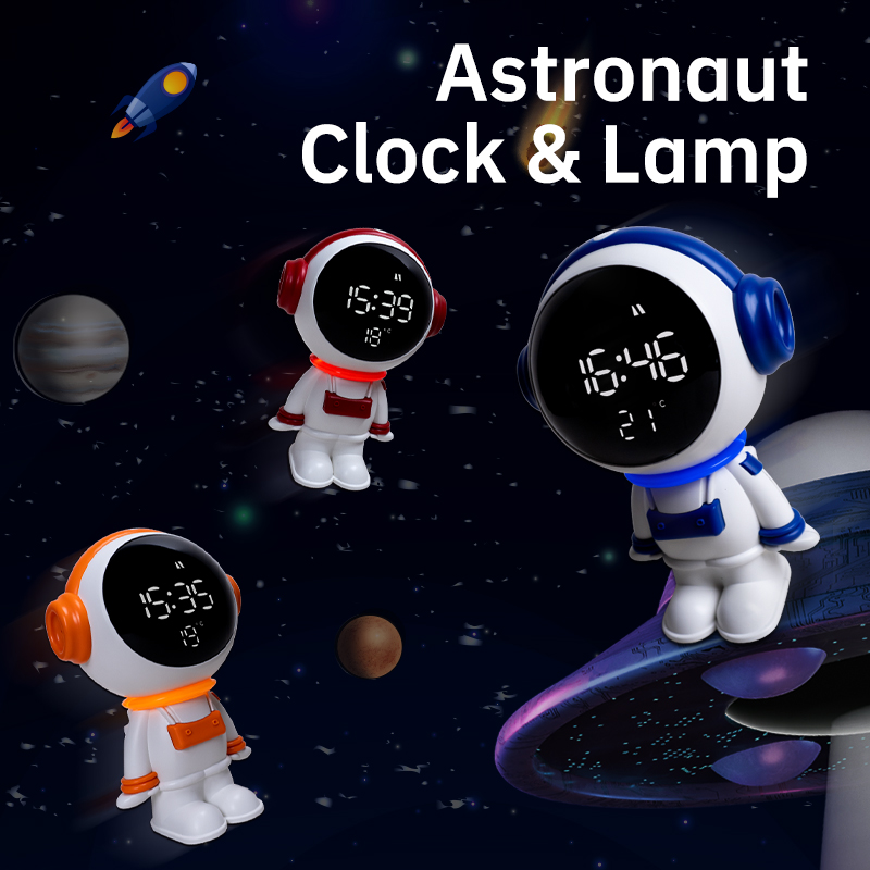 Astronaut Smart Alarm Clock Night Light