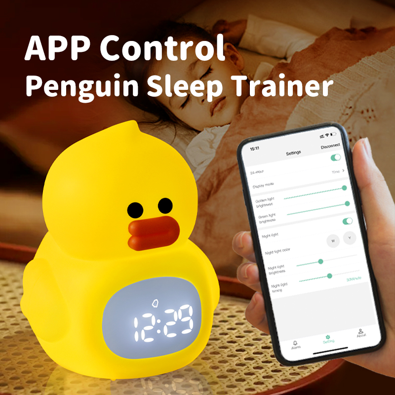 Yellow Duck Smart Alarm Clock Night Light