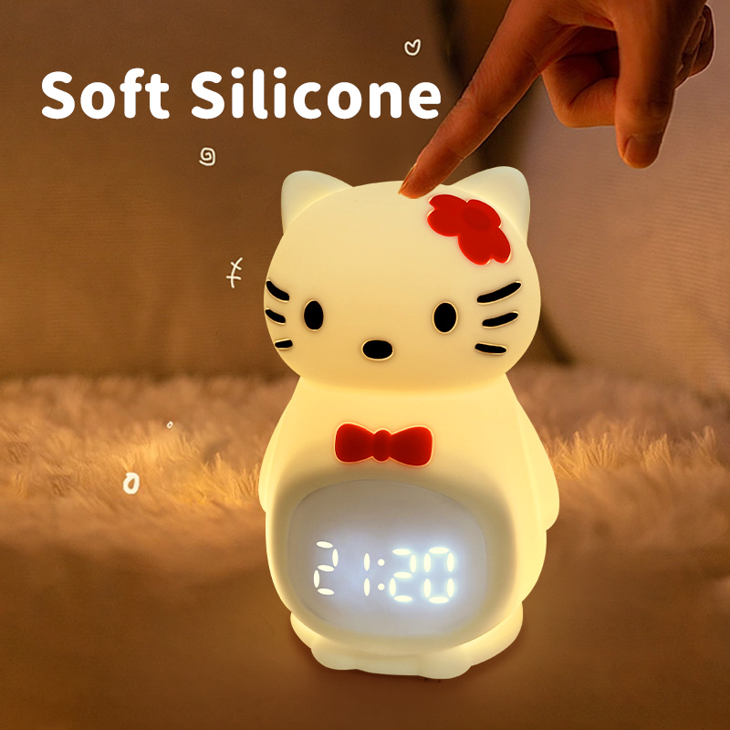 Calico Cat Smart Alarm Clock Night Light