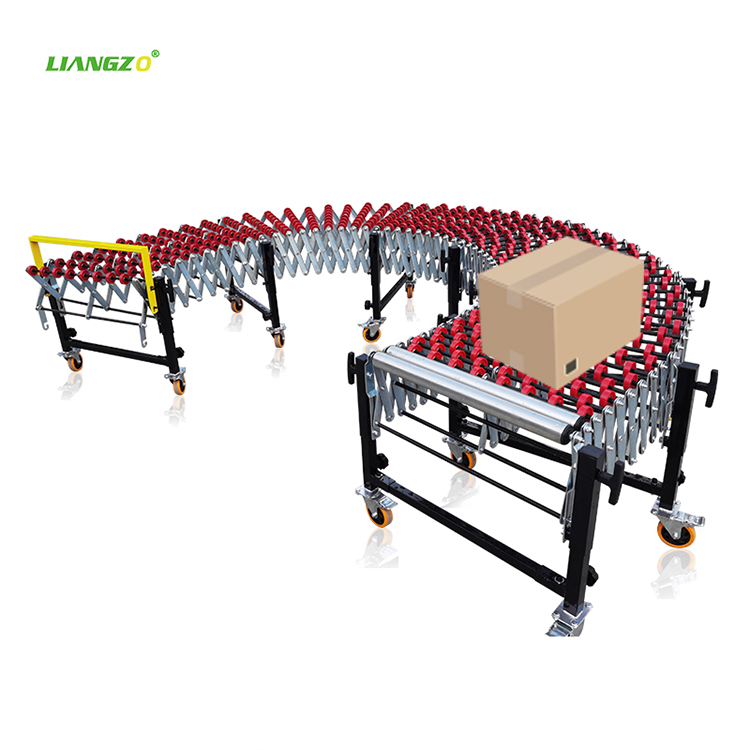 LIANGZO High Quality Gravity Flexible Expandable Plastic SkateWheel Conveyor