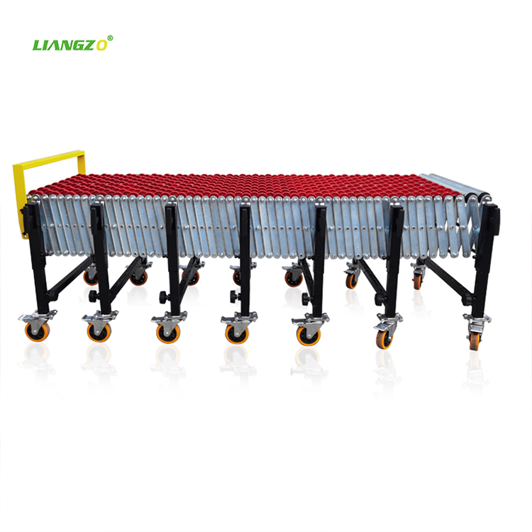 LIANGZO High Quality Gravity Flexible Expandable Plastic SkateWheel Conveyor