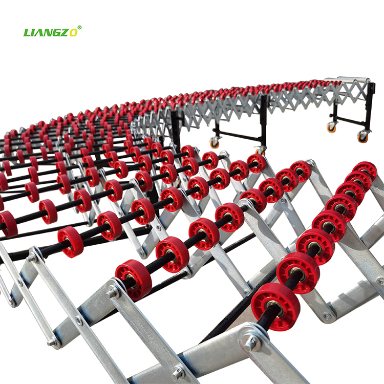LIANGZO High Quality Gravity Flexible Expandable Plastic SkateWheel Conveyor