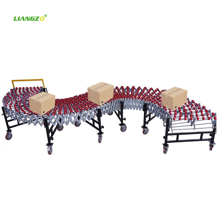 LIANGZO High Quality Gravity Flexible Expandable Plastic SkateWheel Conveyor