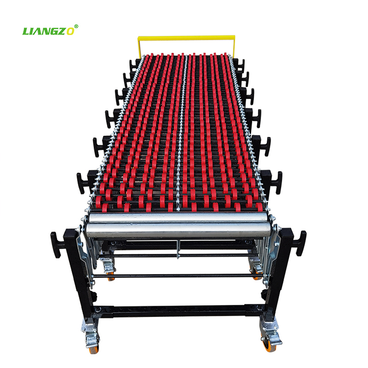 LIANGZO High Quality Gravity Flexible Expandable Plastic SkateWheel Conveyor