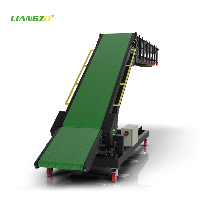 LIANGZO Adjustable Speed and Height Truck Loading And Unloading Belt Conveyor Machine