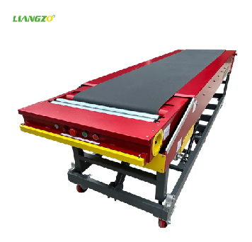 LIANGZO Good Quality 2 Section Automatic Truck Loading Telescopic Belt Conveyor