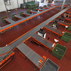 O belt power flexible roller conveyor O belt power flexible roller conveyor