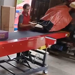 Telescopic belt conveyor Telescopic belt conveyor