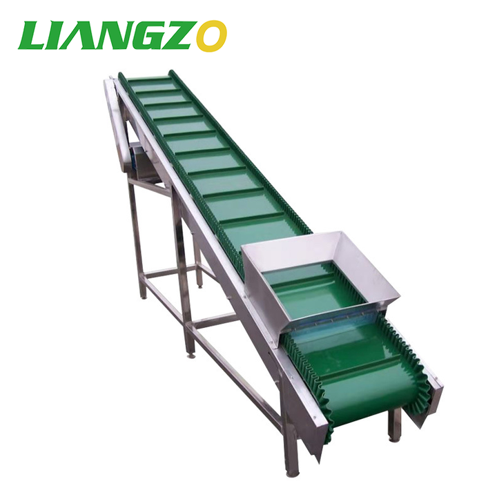 LIANGZO OEM Automatic Incline Bucket Elevator Lifting Belt Conveyor System