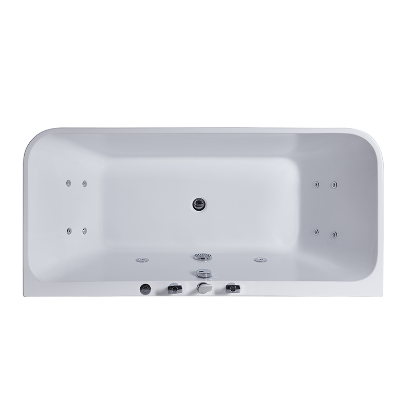 Deep Soaking Air Jetted Bathtub With Shower