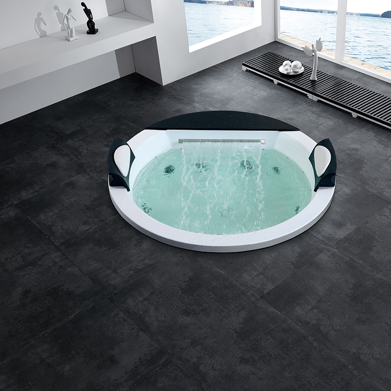 Twin Oval Jacuzzi Tub With Massage