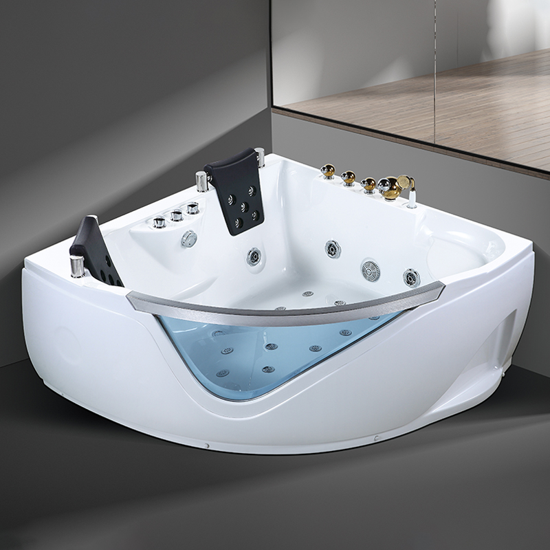 Double Corner Massage Bathtub