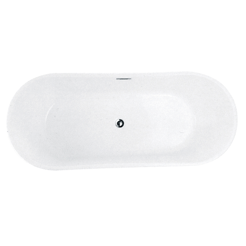 Thick edge acrylic oval freestanding bathtub home hotel project
