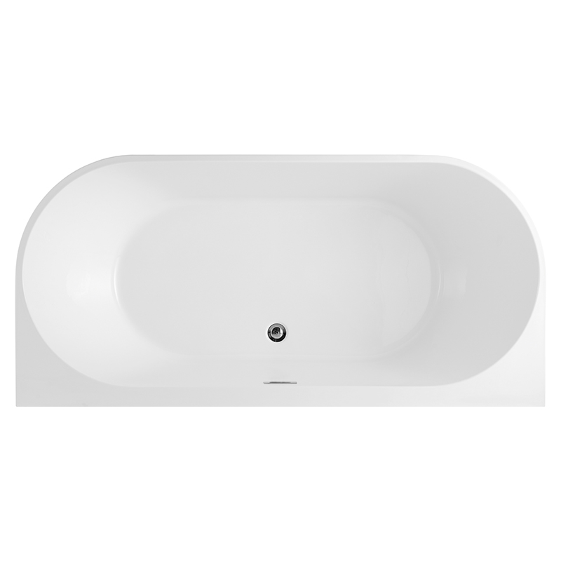 Acrylic oval automatic thermostatic bathtub