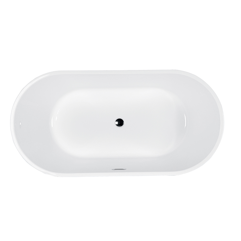 Freestanding Bathtub With Integrated Shower