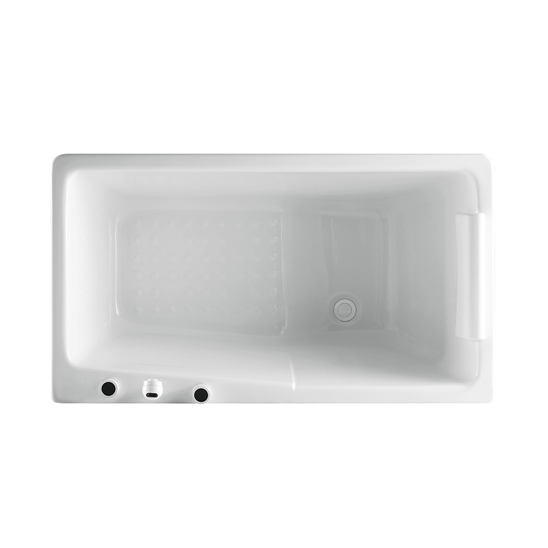 Freestanding deep soaking bathtub With Shower