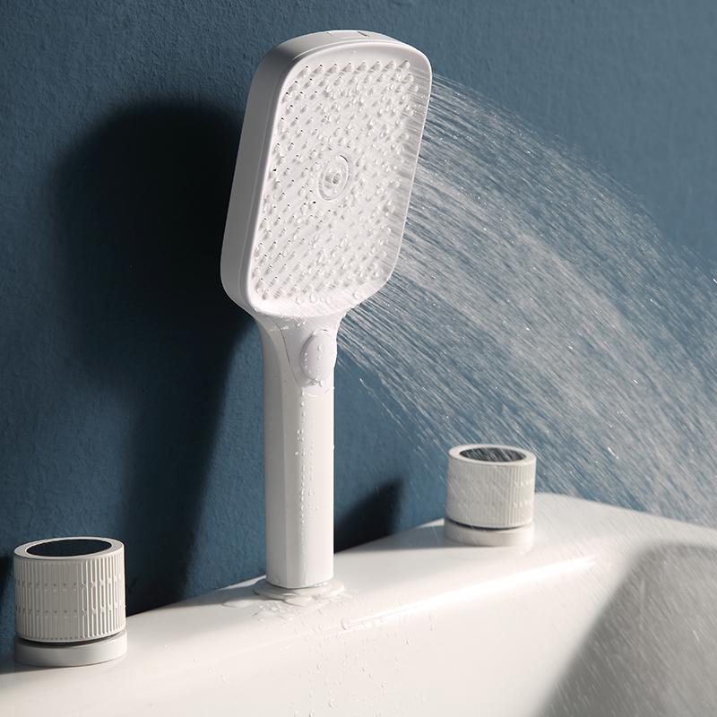 Freestanding deep soaking bathtub With Shower