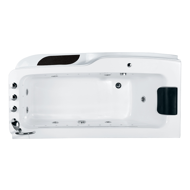 single Low-Profile Massage Bathtub