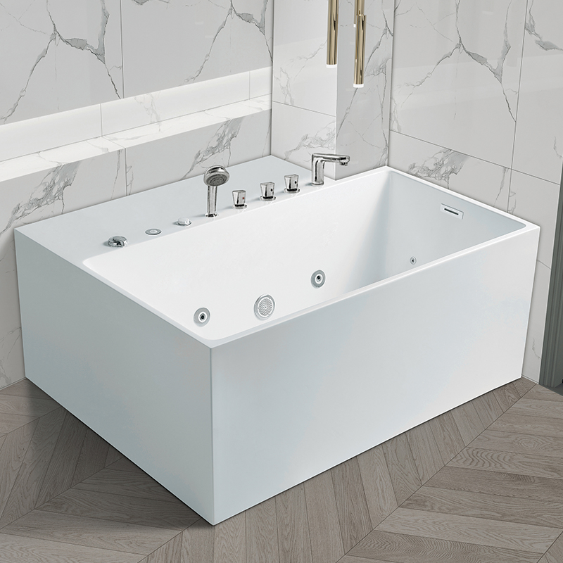 Freestanding Corner Jacuzzi Soaking Tub