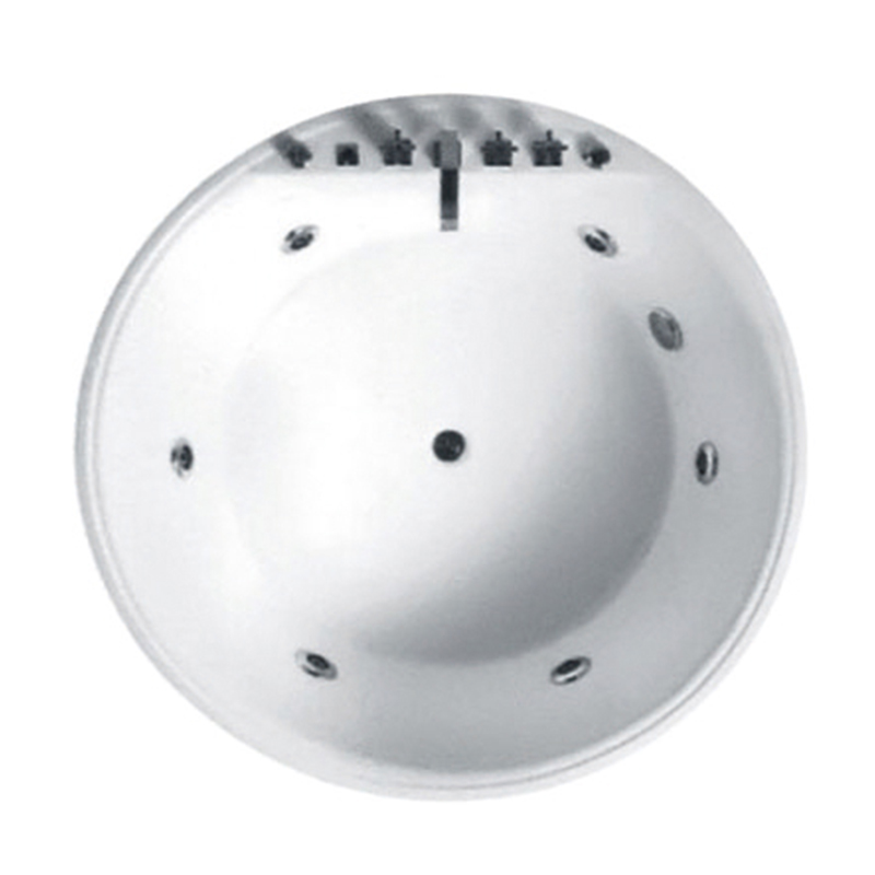 Round Freestanding Soaking Air Jacuzzi Tub In Bathroom