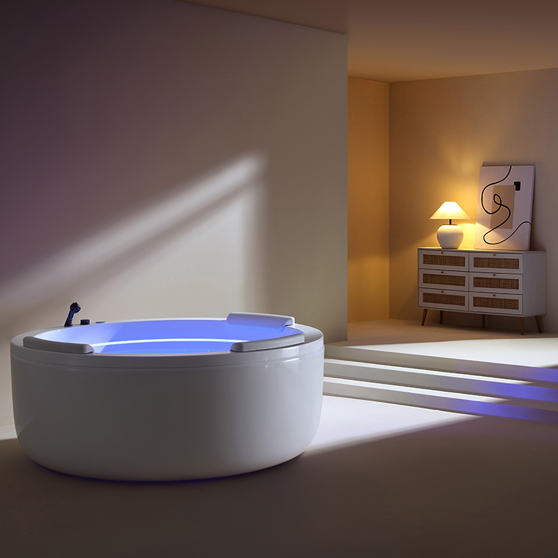 Oversized Undermount Whirlpool Shower Bathtub With Jets