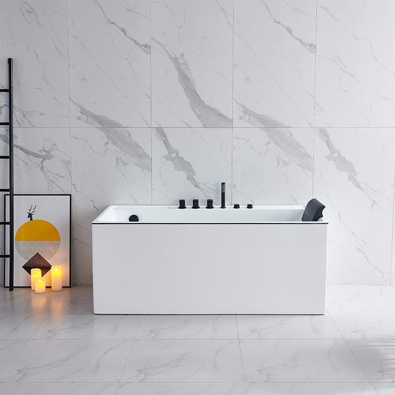 white indoor Freestanding Jacuzzi Tub