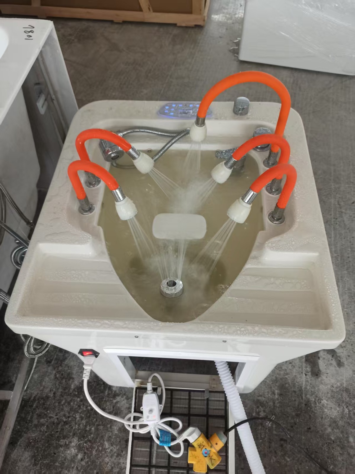 Hair washing bathtub Hair washing bathtub