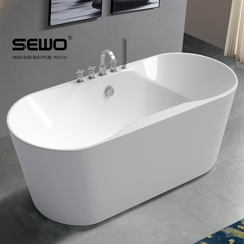Which is better, an embedded bathtub or a freestanding bathtub?
