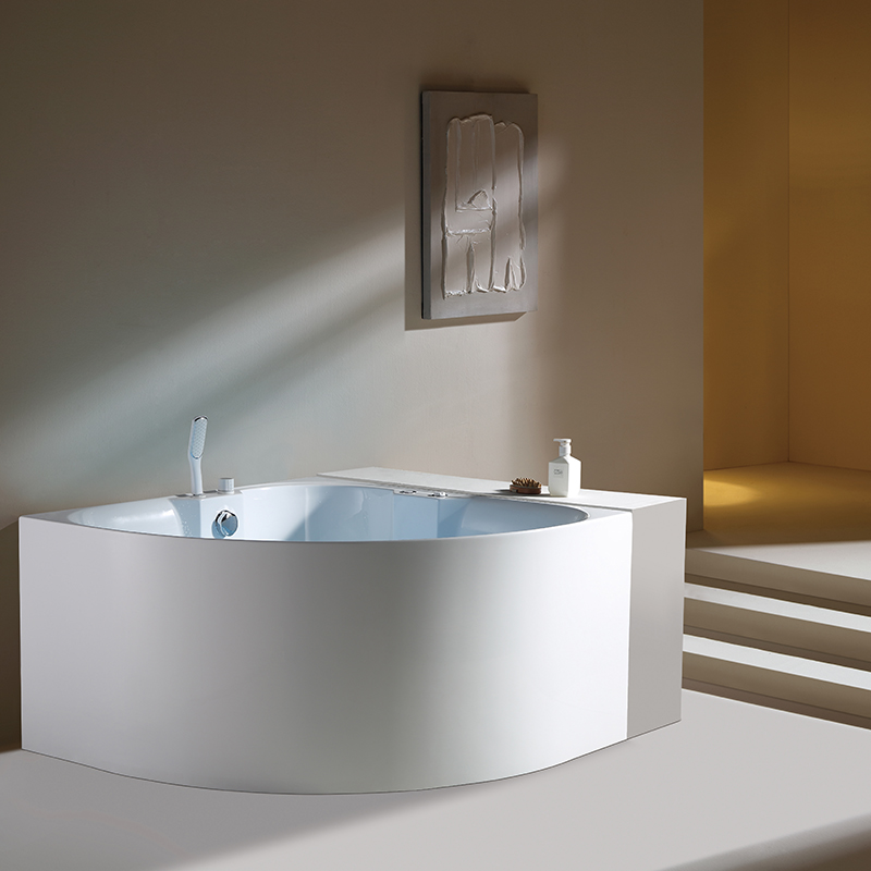 with jets Corner massage bathtub