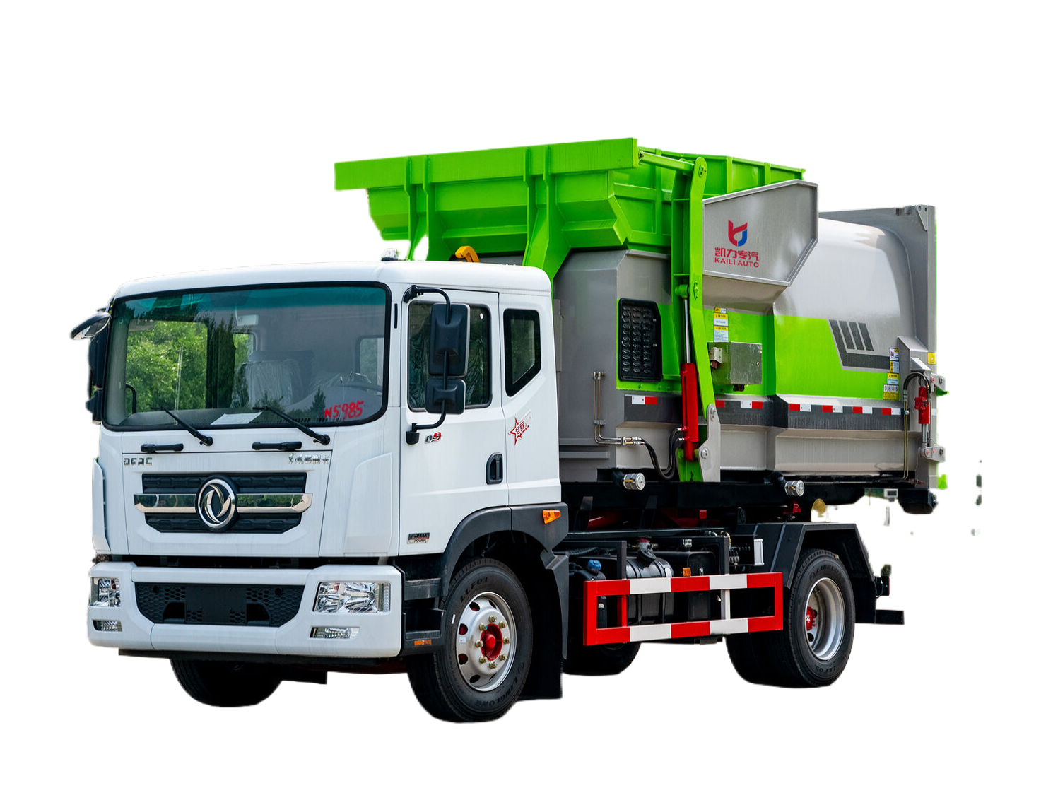 Camion poubelle à bras articulé 4X2 diesel haut de gamme personnalisé