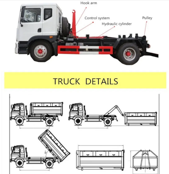 hook arm garbage truck
