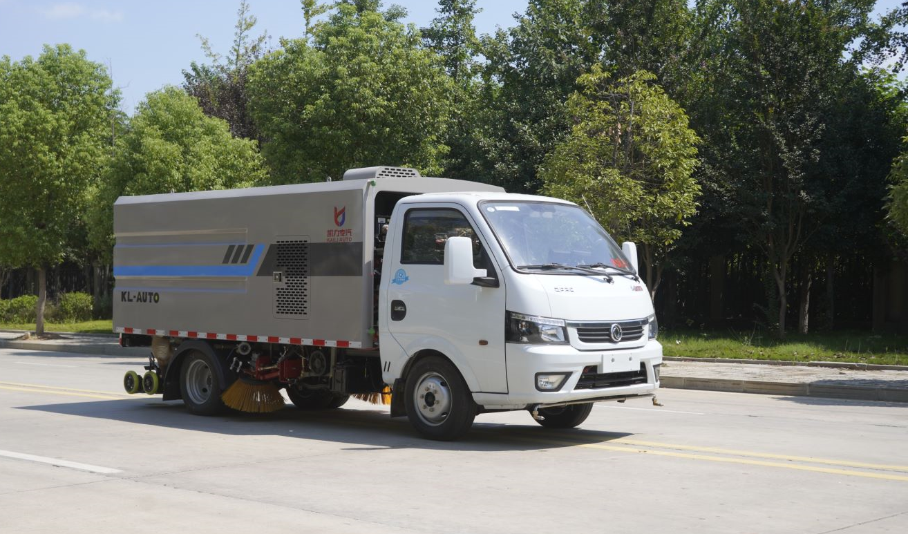 mini wash sweeper truck factory