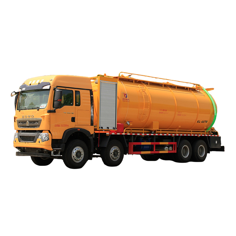 Supply Sinotruk HOWO 8X4 high pressure cleaning and suction truck for ...