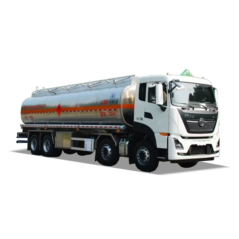 Camion-citerne de ravitaillement en carburant et mazout robuste Dongfeng Tianlong 30000L