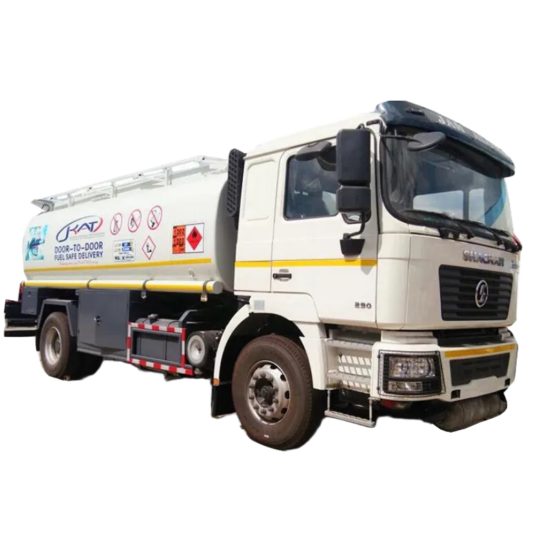 Shacman 4 * 2 16000 litrli yonilg'i baki transporti 10 g'ildirakli dizel moyi tankerlari