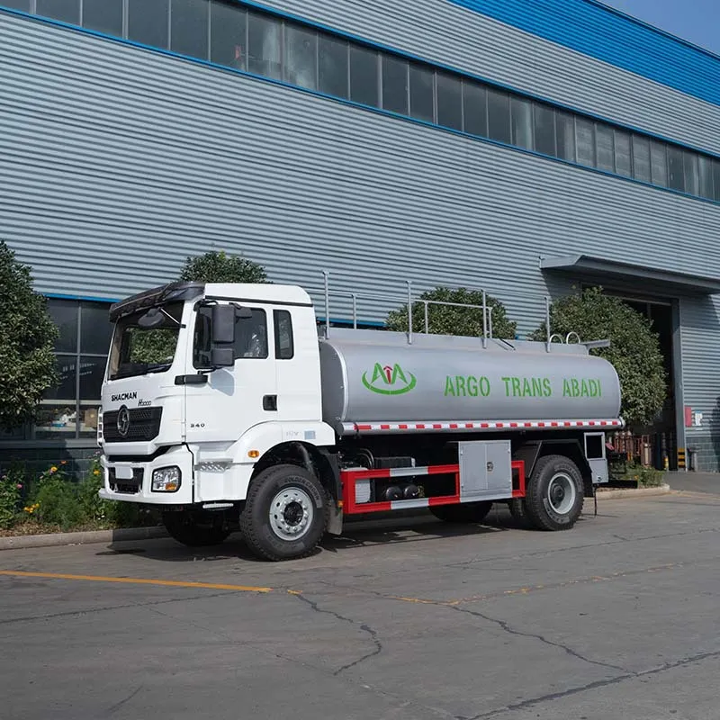 Shacman 4 * 2 16000 litrli yonilg'i baki transporti 10 g'ildirakli dizel moyi tankerlari
