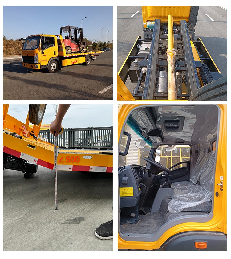 howo flatbed towing truck