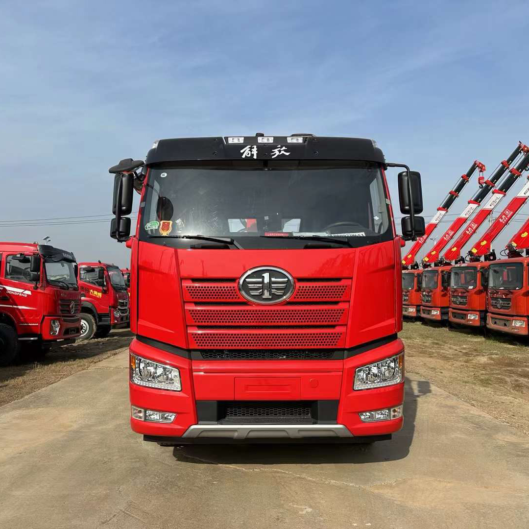 FAW 16 Ton Truck na may Crane na may Straight Boom Crane Truck
