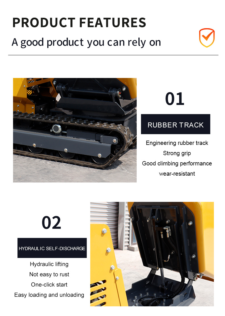 rotation micro dump truck
