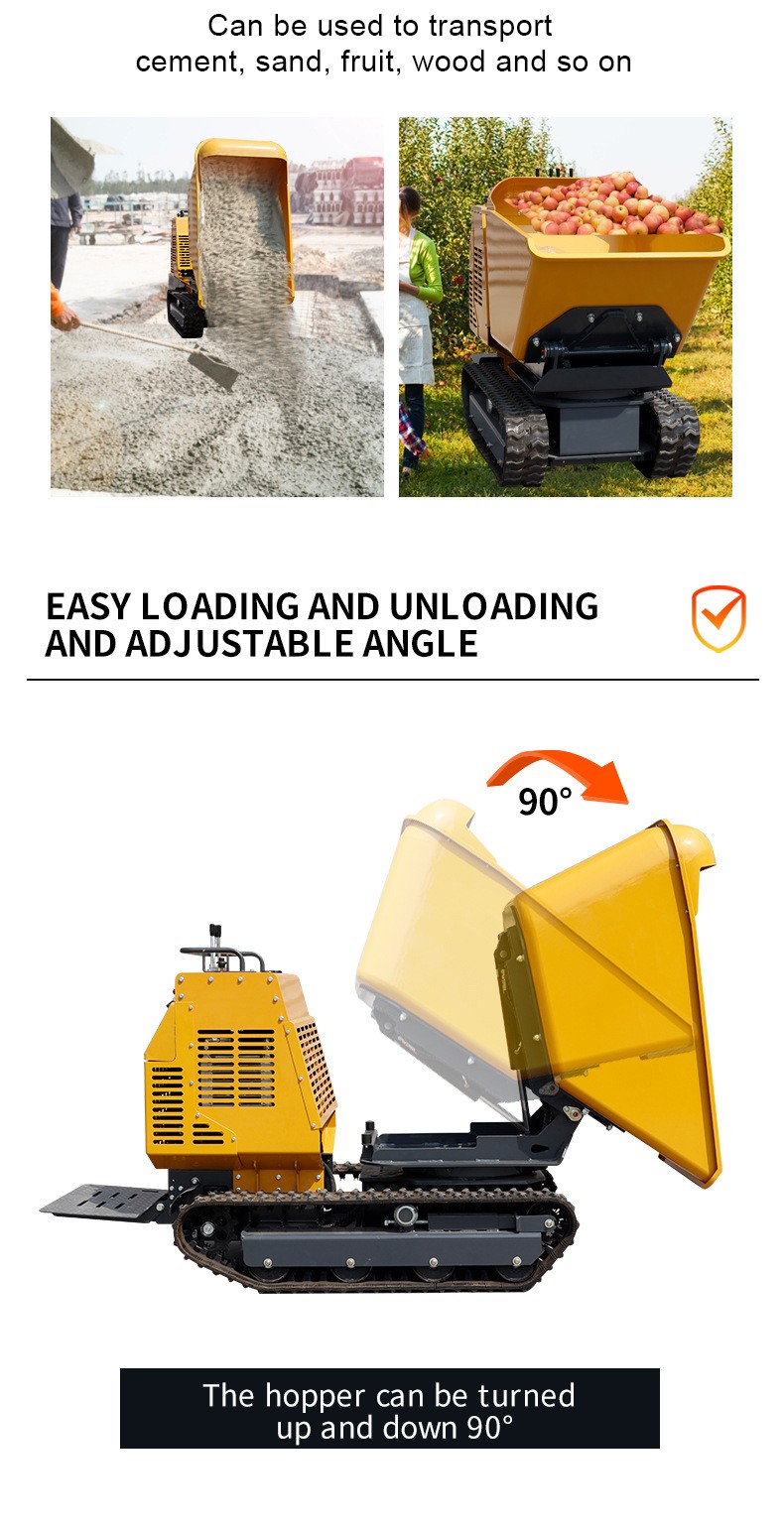 rotation micro dump truck