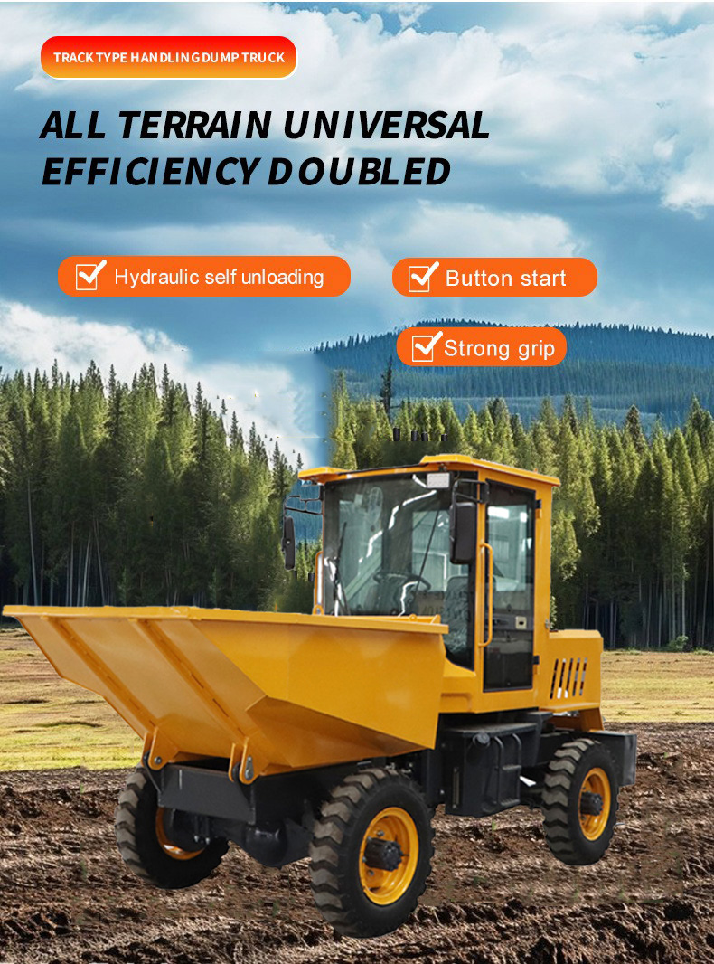 Hydraulic front-flip dump truck