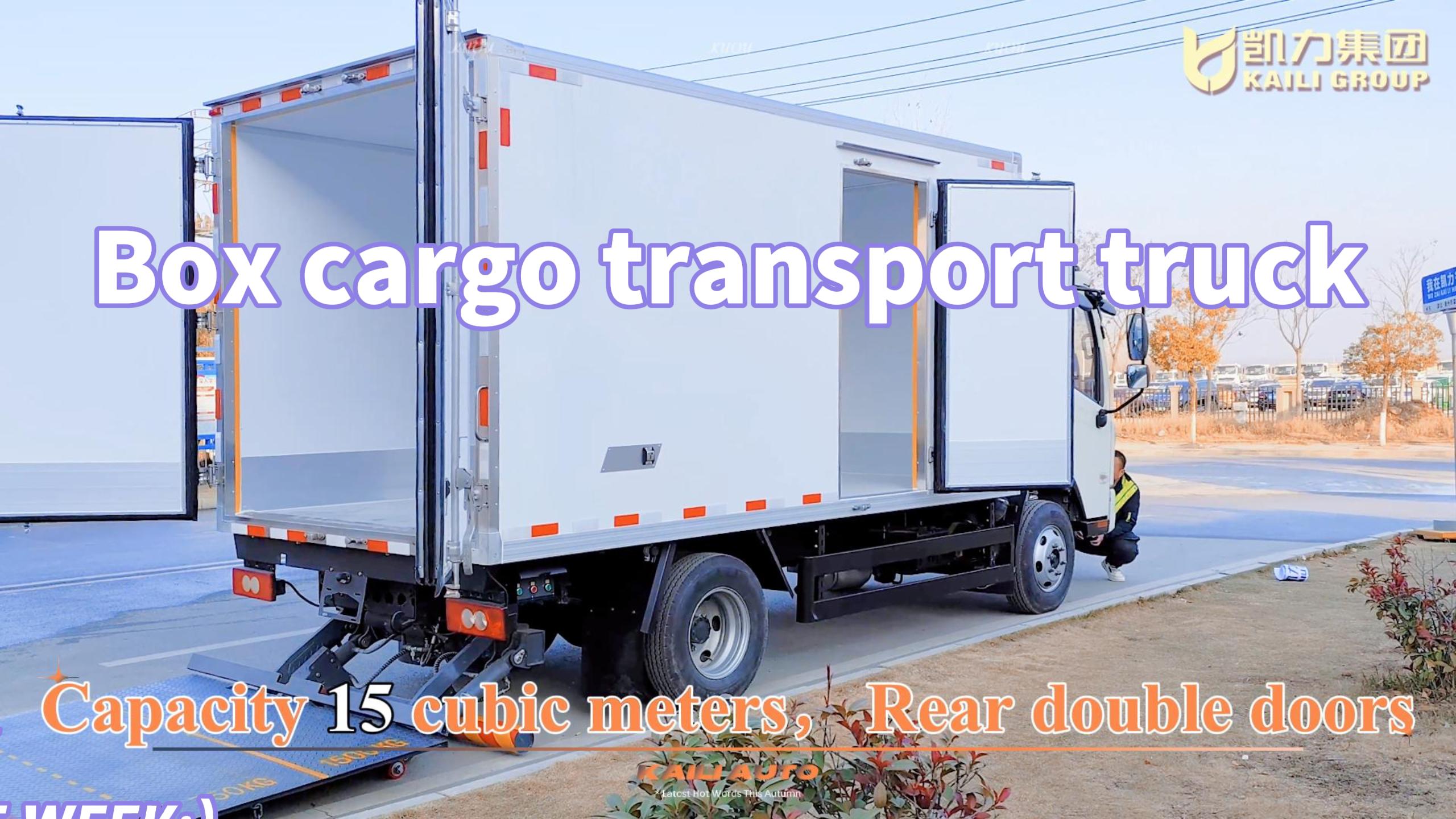 Box Cargo Transport Truck